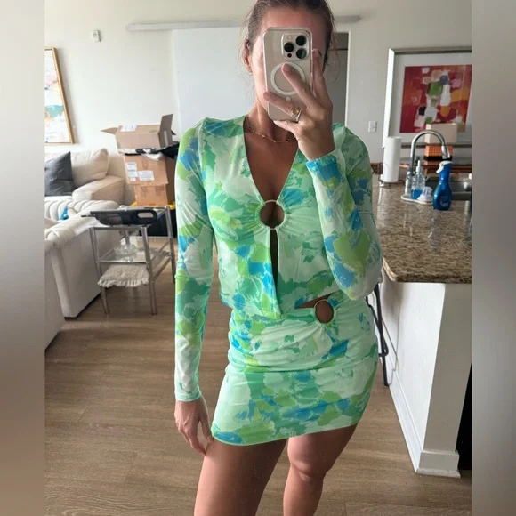 SABO GREEN SKIRT - Picture 2 of 4